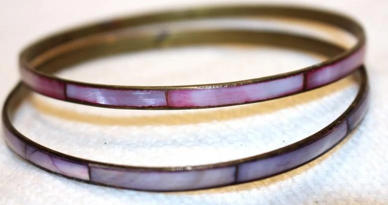Roze en paarse door-de-vinger armbandjes – photo 5